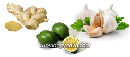 Rượu gừng chanh tỏi
